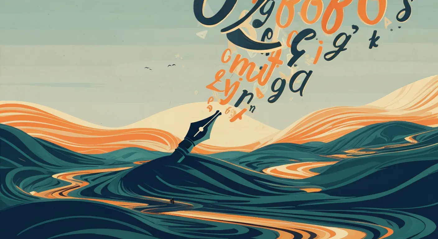 Kidpofy handwriting to font illustration