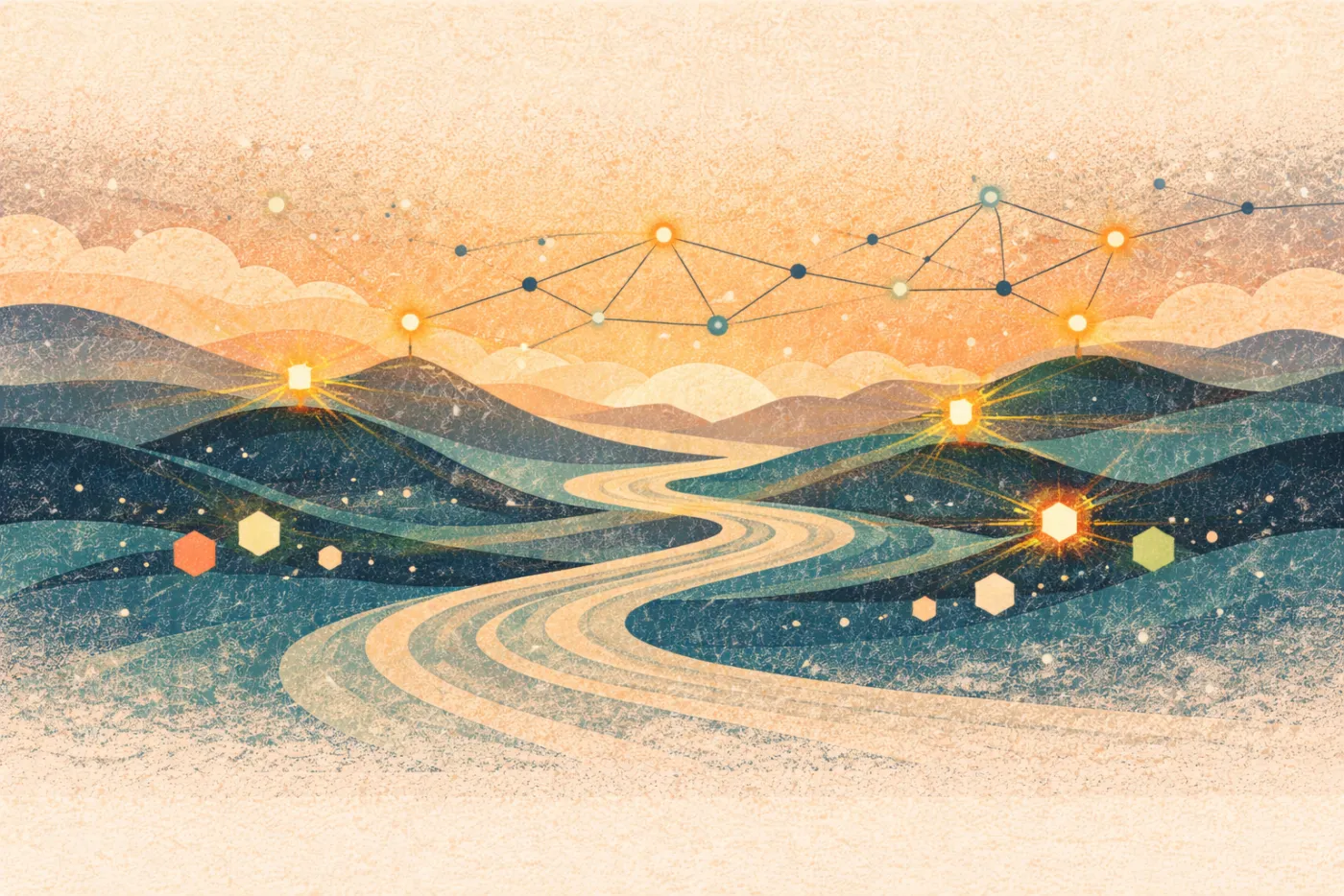 Abstract background for development process